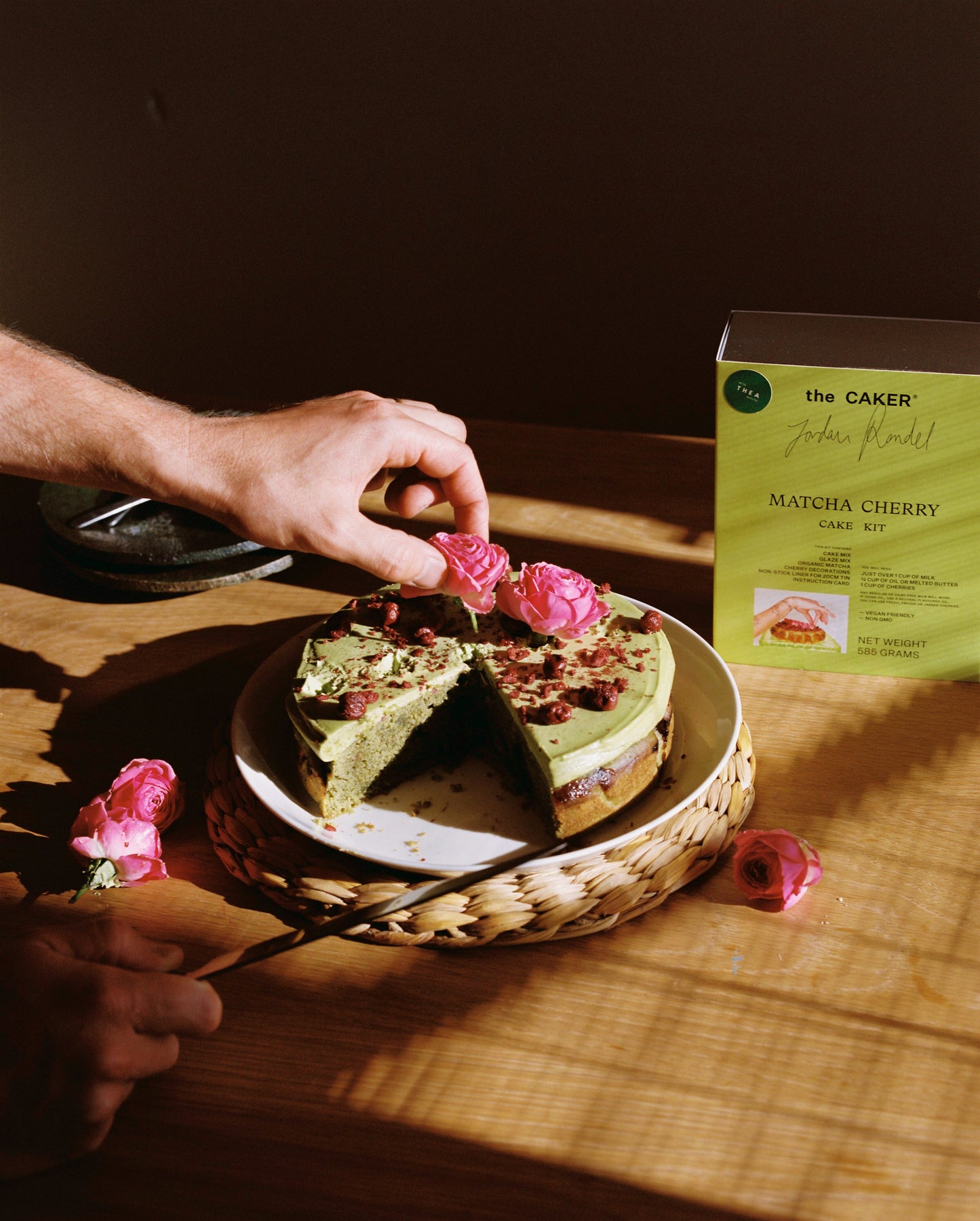 Matcha Cherry Cake Kit with Thea
