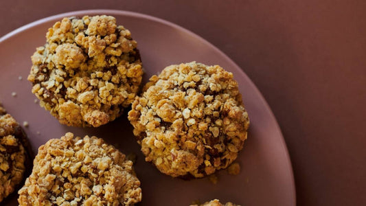 Vegan Espresso, Maple And Walnut Cakes With Streusel Topping