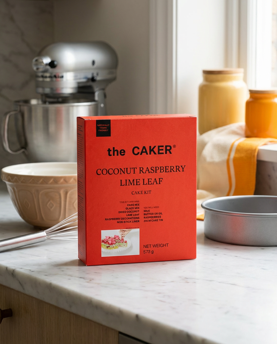 Coconut Raspberry Lime Leaf Cake Kit