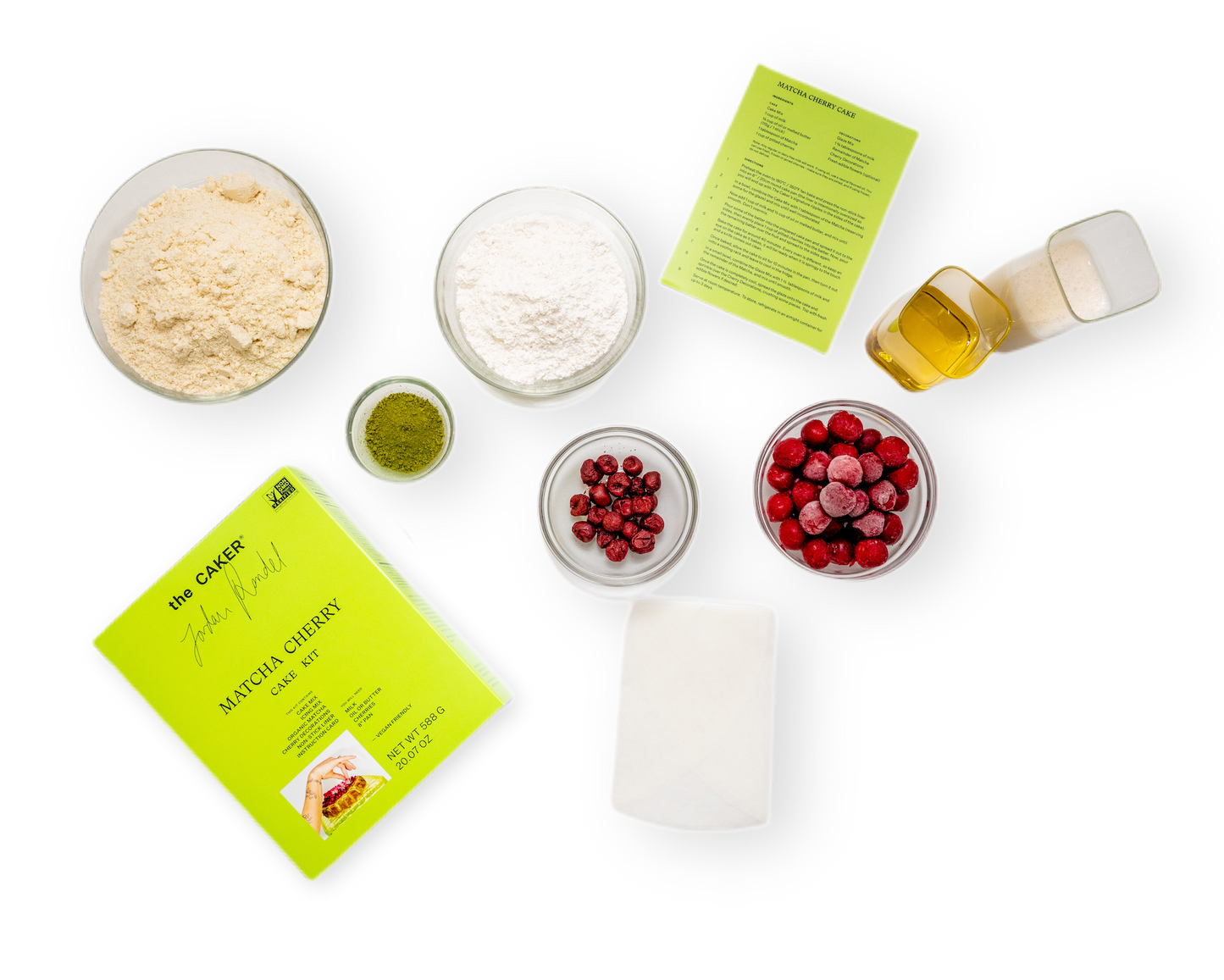 Matcha Cherry Cake Kit with Thea