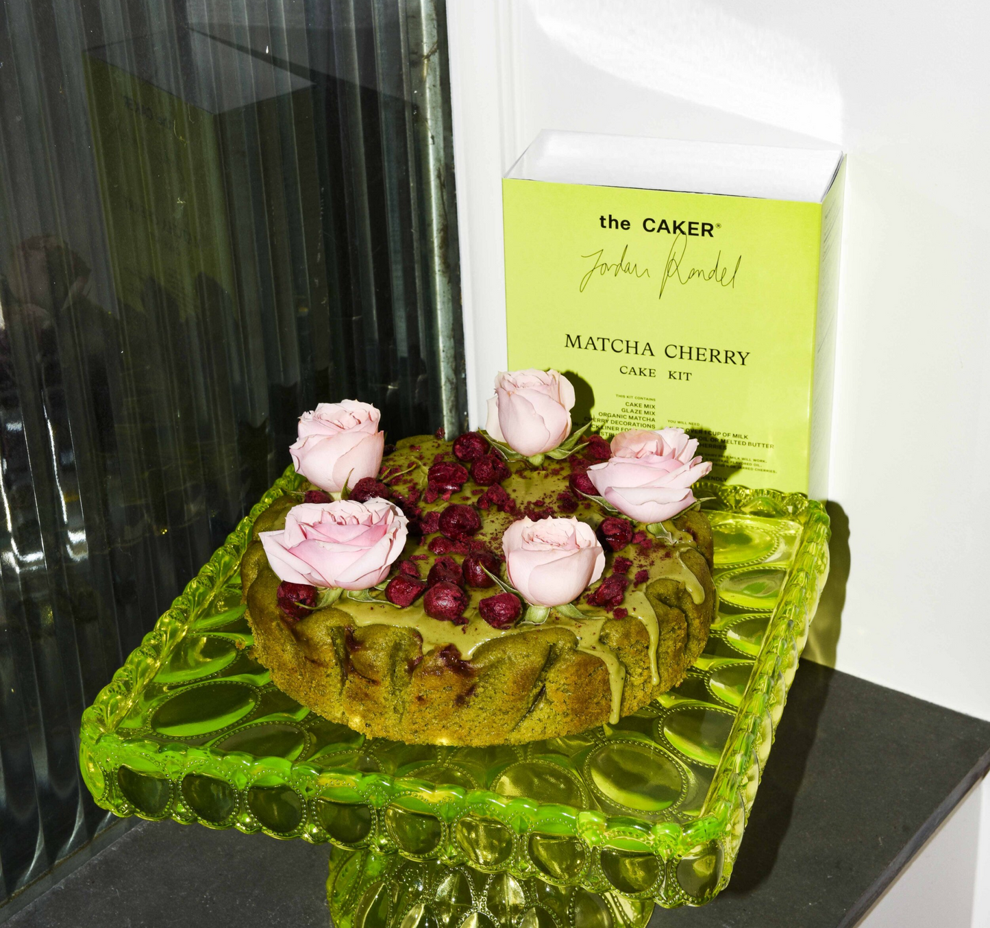 Matcha Cherry Cake Kit with Thea